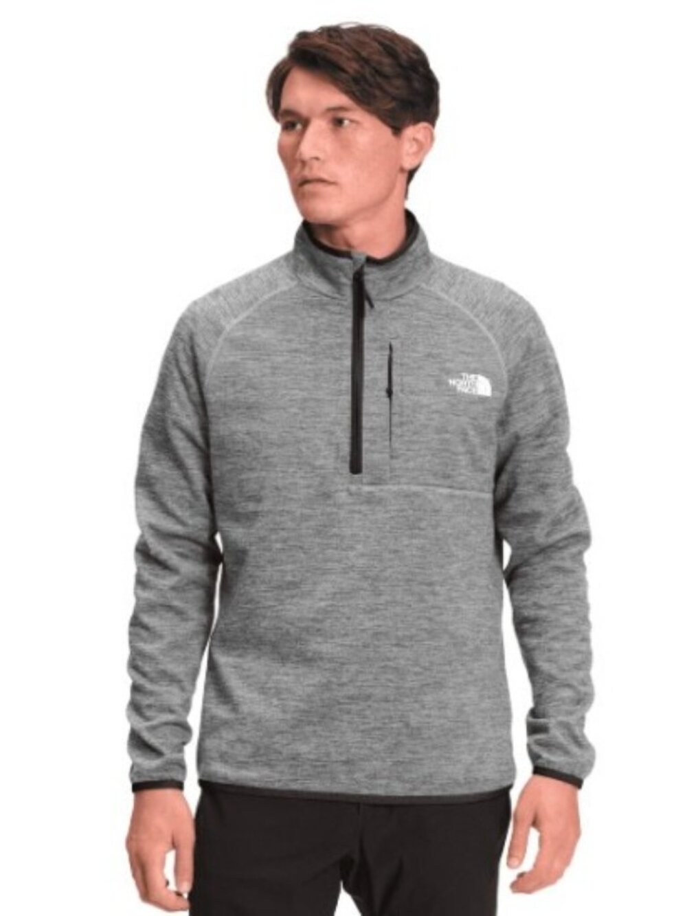 The North Face Canyonlands Jacket Men's Size XL Gray Half Zip Fleece Stretch